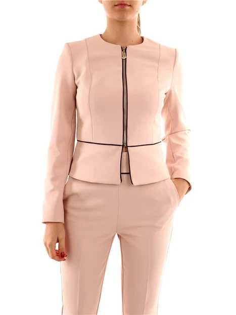 GIACCA CORTA CON ZIP DONNA ROSA
