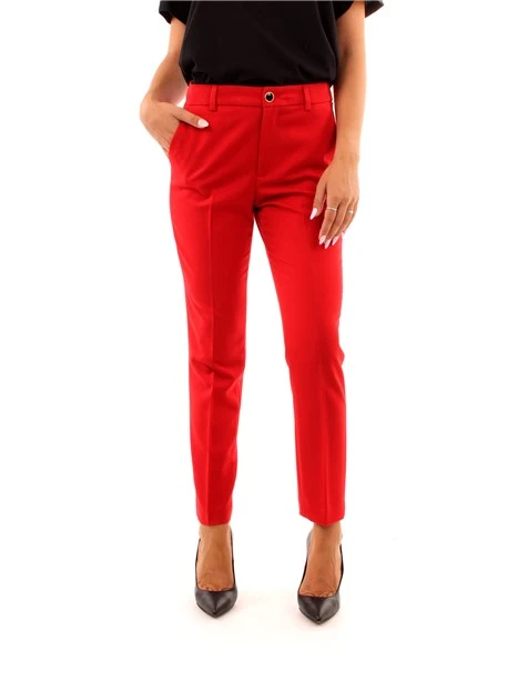 PANTALONE A SIGARETTA DONNA ROSSO