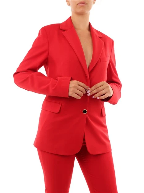 GIACCA BLAZER MONOPETTO DONNA ROSSO