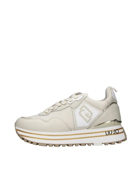 SNEAKERS CON ZEPPA LOGATA IN ECOPELLE DONNA BEIGE