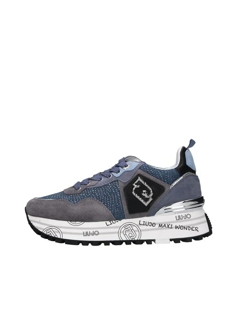 SNEAKERS CON SUOLA BRANDIZZATA DONNA BLU
