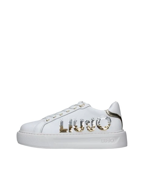 SNEAKERS CON LOGO PAIETTATO DONNA BIANCO