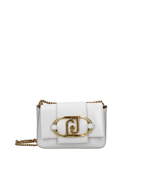BORSA A TRACOLLA CON LOGO DONNA BIANCO SPORCO