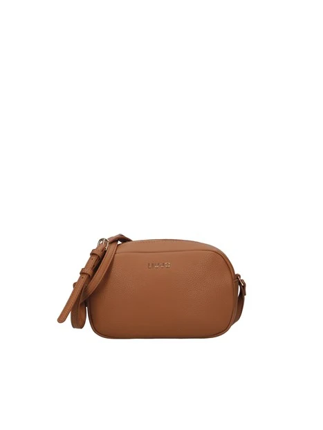 BORSA A TRACOLLA CON TRAMA MARTELLATA DONNA MARRONE
