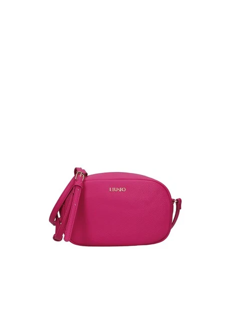 BORSA A TRACOLLA CON TRAMA MARTELLATA DONNA FUCSIA