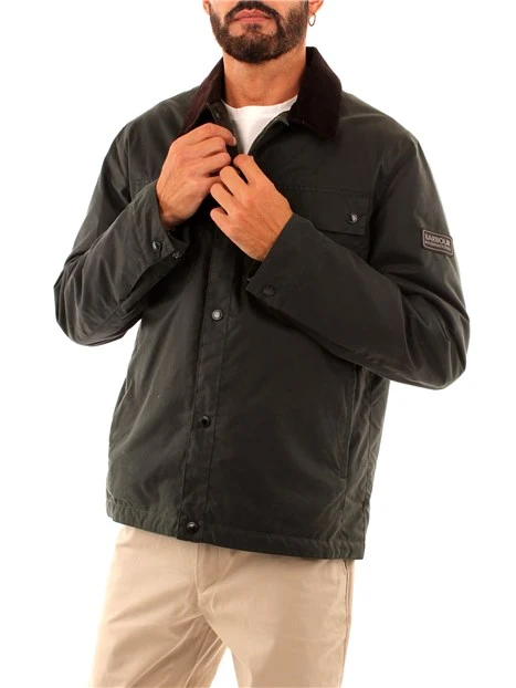 GIUBBINO TOURER WAX UOMO VERDE
