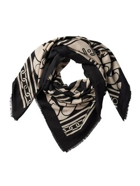 FOULARD CON CATENE DONNA NERO