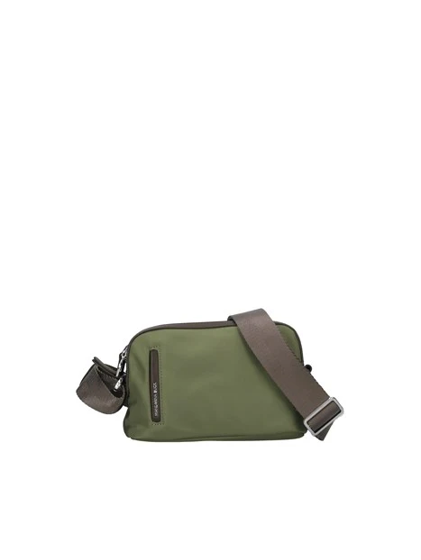 BORSA A SPALLA CON DOPPIO SCOMPARTO DONNA VERDE