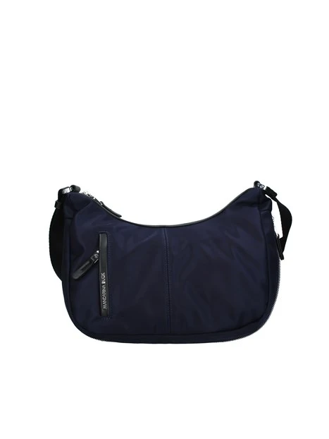 BORSA A SPALLA CON TASCHE ESTERNE DONNA BLU