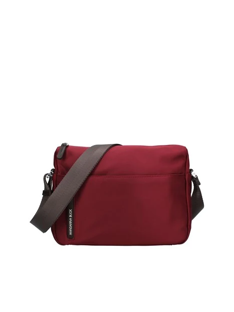 BORSA A TRACOLLA CON TRE TASCHE ESTERNE DONNA ROSSO