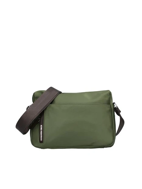 BORSA A TRACOLLA CON TRE TASCHE ESTERNE DONNA VERDE