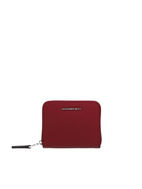 PORTAFOGLIO IN TESSUTO CON ZIP DONNA ROSSO
