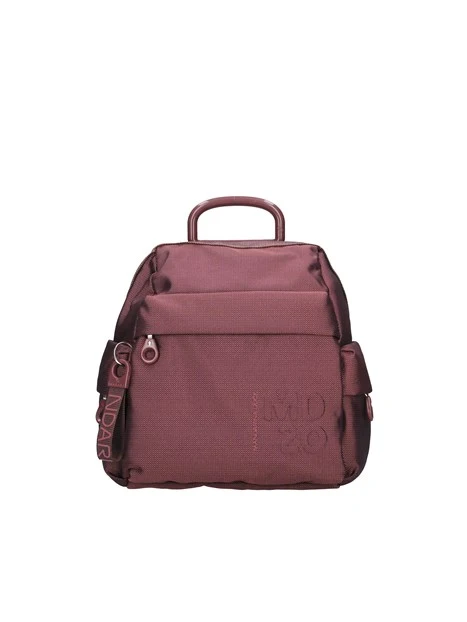 ZAINO IN TESSUTO CON LOGO DONNA BORDEAUX