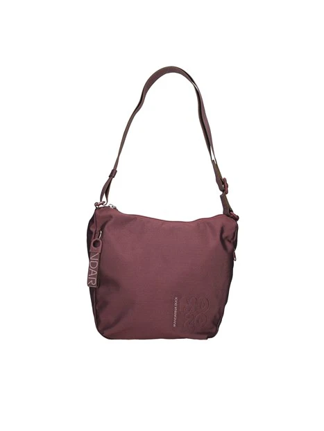 BORSA A TRACOLLA CON ZIP POSTERIORE DONNA BORDEAUX