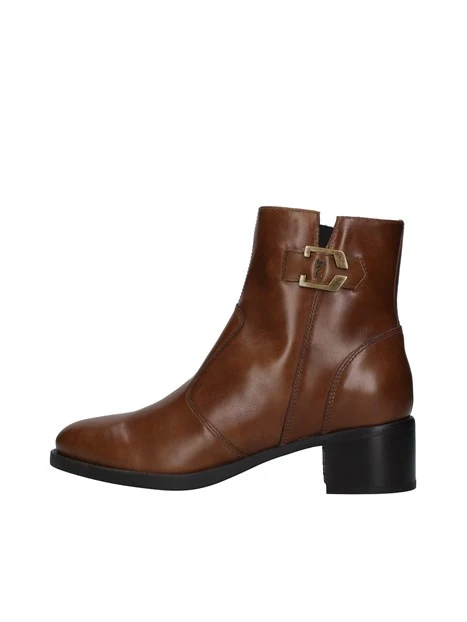 TRONCHETTI CON FINTO CINTURINO DONNA CUOIO