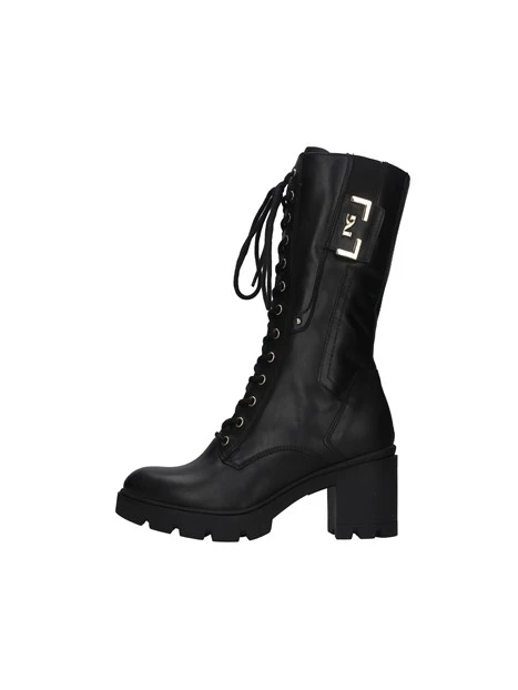 ANFIBI ALTI CON TACCO DONNA NERO