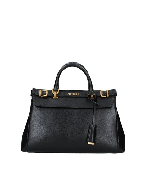BORSA A MANO SESTRI LUXURY CON DOPPIA FIBBIA DONNA NERO