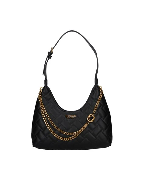 BORSA A SPALLA GRACELYNN HOBO CON CATENE DONNA NERO