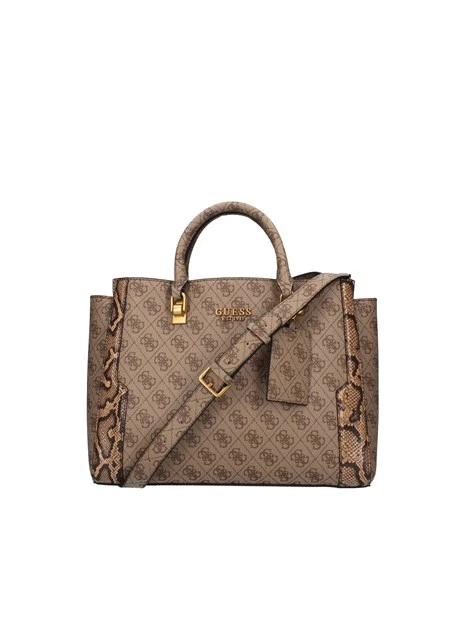 BORSA A MANO AJIONA HIGH SOCIETY  PITONATA DONNA MARRONE