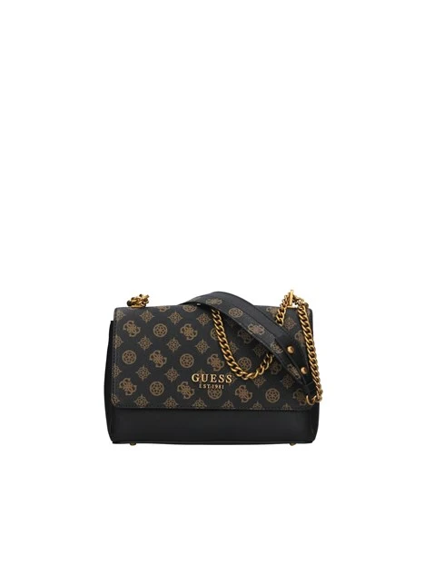BORSA A TRACOLLA FYNNA CONVERTIBLE IN ECOPELLE DONNA NERO