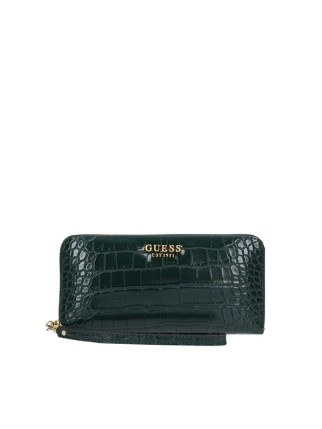 PORTAFOGLIO LAUREL PITONATO CON CINTURINO DONNA VERDE