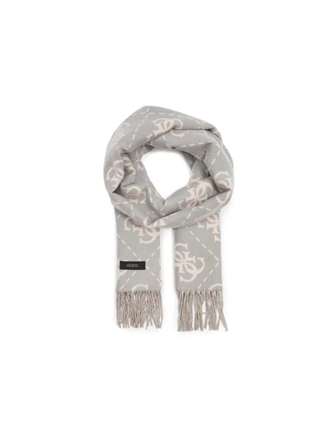 SCIARPA 4G LOGATA DONNA GRIGIO