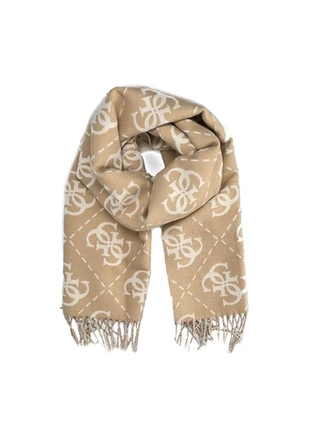 SCIARPA 4G LOGATA DONNA BEIGE