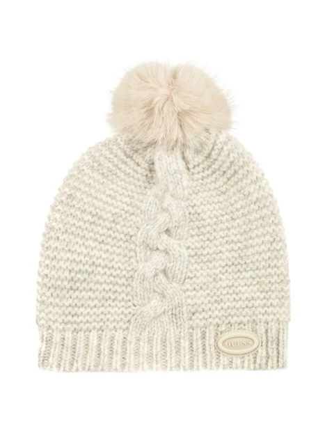 CAPPELLO POMPON DONNA BIANCO