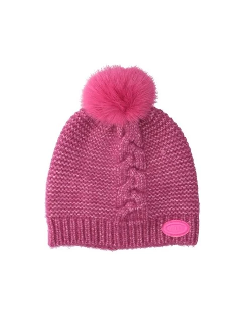 CAPPELLO POMPON DONNA ROSA