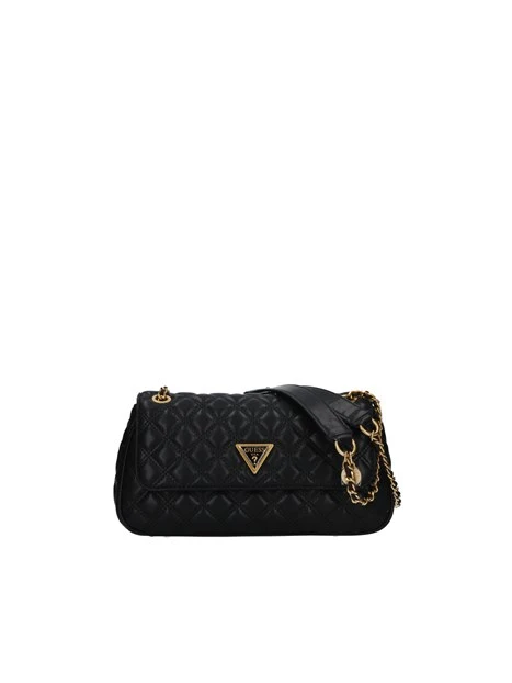 BORSA A SPALLA GIULLY CONVERTIBLE IN ECOPELLE DONNA NERO