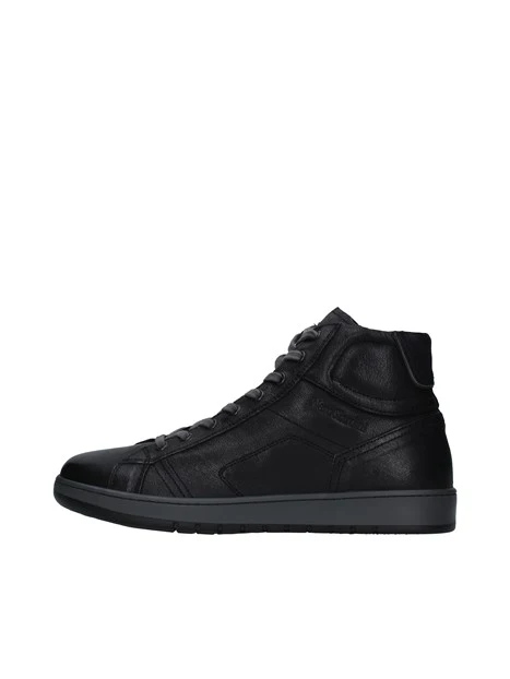 SNEAKERS ALTE CON ZIP LATERALE UOMO NERO