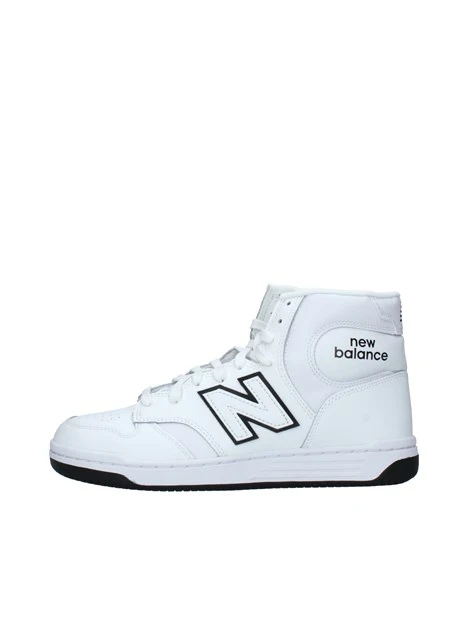 SNEAKERS ALTE 480 IN ECOPELLE CON LOGO UNISEX ADULTO BIANCO