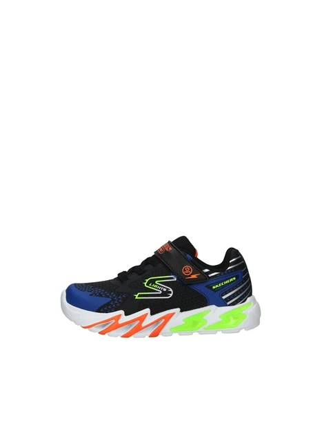 SNEAKERS FLEX - GLOW  CON STRAPPO BAMBINO NERO