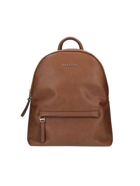 ZAINO CON TASCA FRONTALE DONNA CUOIO