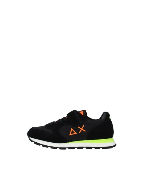 SNEAKERS CON STRAPPO TOM FLUO BAMBINO NERO