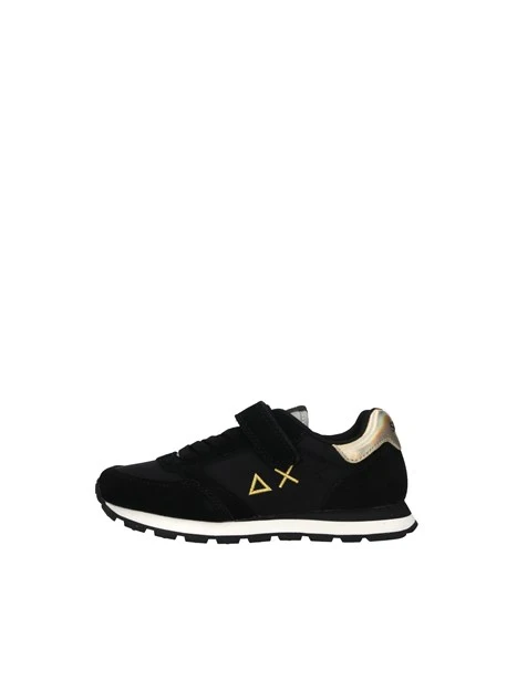 SNEAKERS ALLY GOLD CON STRAPPO BAMBINA NERO