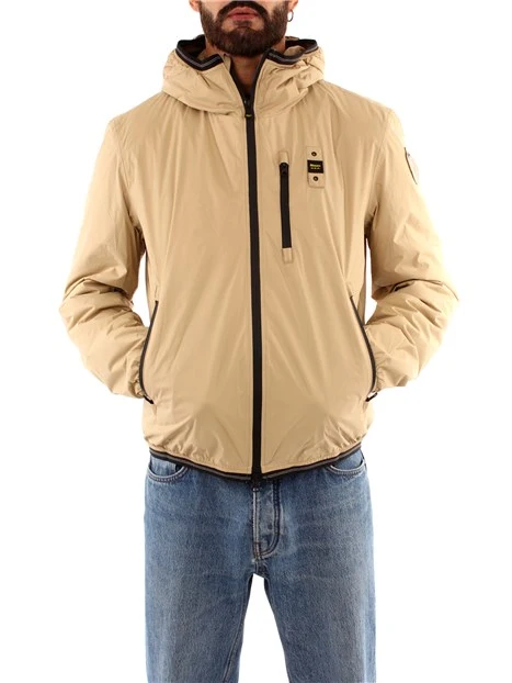 PIUMINO CON INTERNO IN ECO-PELLICCIA UOMO BEIGE