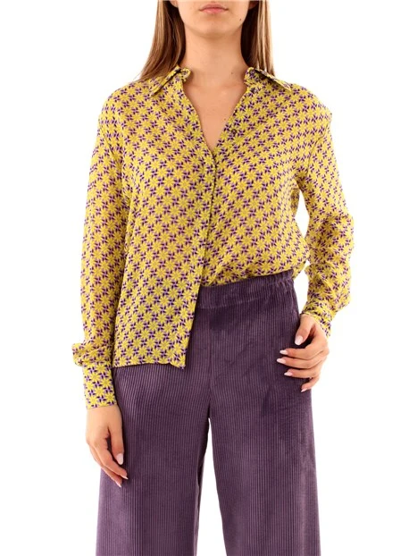 CAMICIA CON MARGHERITE DONNA GIALLO
