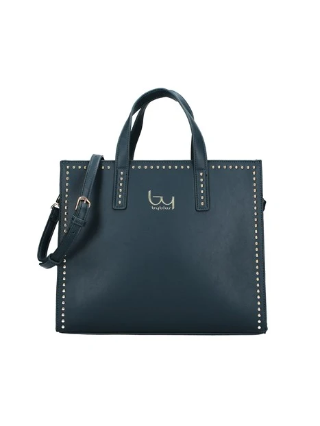BORSA A MANO GRANDE CON BORCHIE DONNA TURCHESE