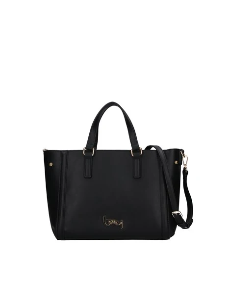 BORSA A MANO CON LATI REGOLABILI DONNA NERO