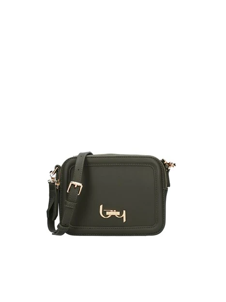 BORSA A SPALLA CON DOPPIA ZIP DONNA VERDE