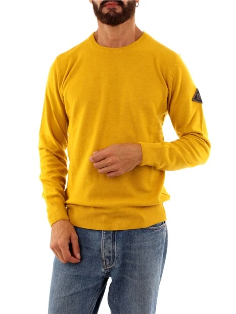 MAGLIA GIROCOLLO IN MISTO CASHMERE UOMO GIALLO