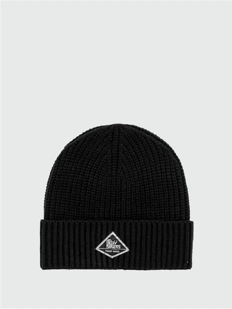 CAPPELLO BEANIE IN MISTO LANA UNISEX NERO