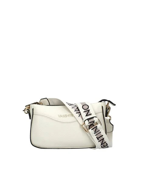 BORSA A TRACOLLA CON LOGO IN RILIEVO DONNA BIANCO