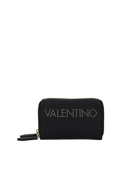 PORTAFOGLIO CON DOPPIA ZIP DONNA NERO