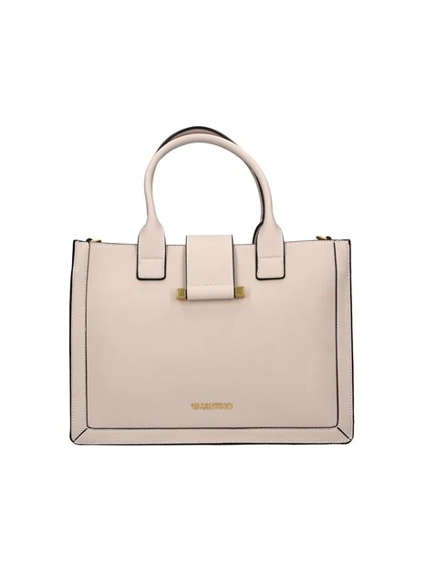BORSA A MANO CON  DOPPIA TRACOLLA DONNA ECRU