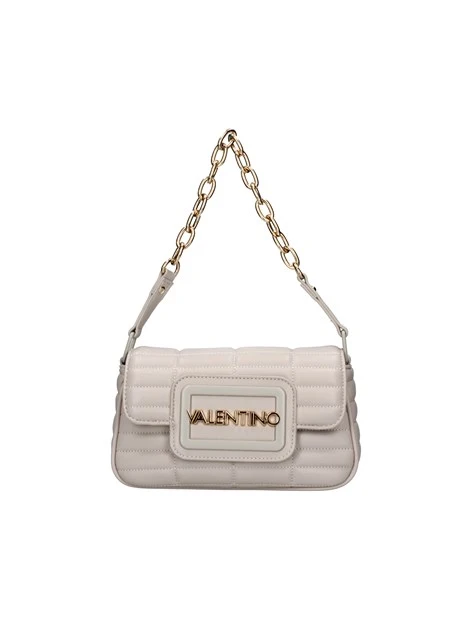 BORSA A SPALLA CON TRAPUNTATURA RETANGOLARE DONNA BEIGE