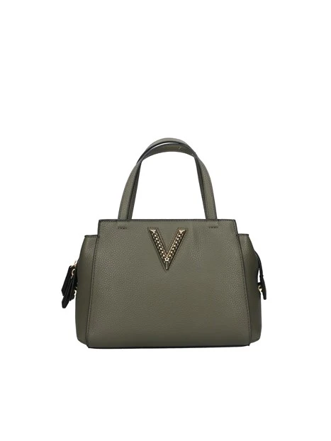 BORSA A MANO CON MONOGRAMMA IN RILIEVO DONNA VERDE
