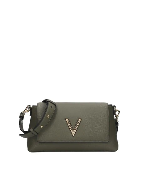 BORSA A TRACOLLA EFFETTO MARTELLLATO DONNA VERDE