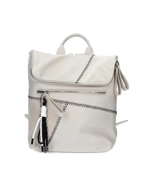 ZAINO EFFETTO PATCHWORK DONNA BEIGE CHIARO